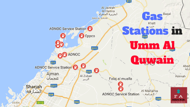 Umm Al Quwain Map Location For Airports Tourism And Important Places